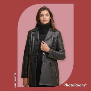 Wilson Leather Jacket, thermal lined woman’s coat. M.